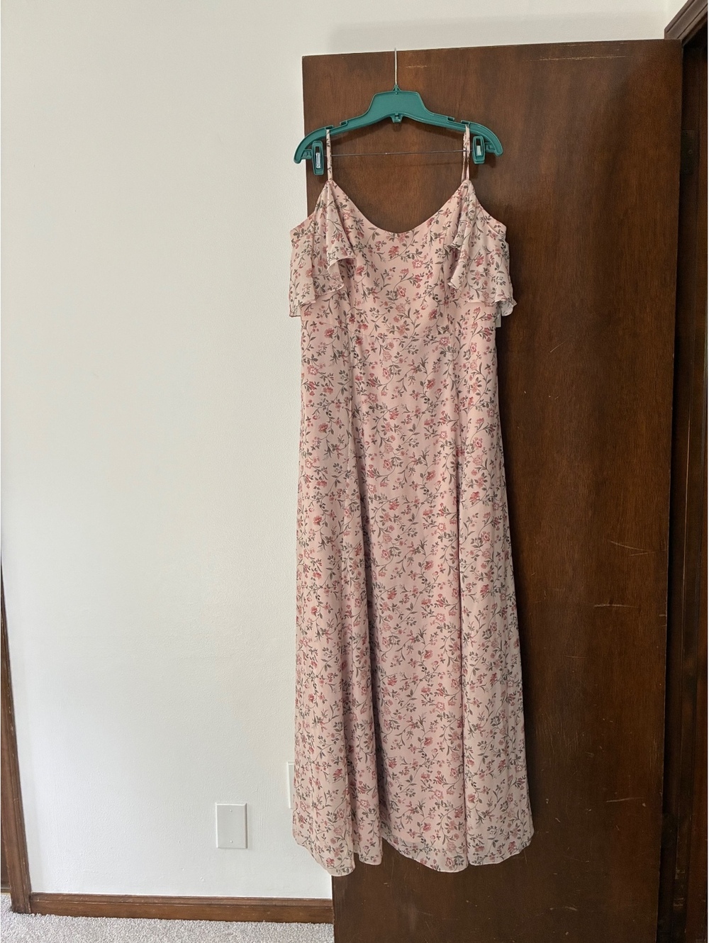 DB Studio Women’s Floral Cold Shoulder Cottagecore Maxi Dress XL Size 16 NWT